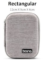 Bolsa para almacenar audífonos y organizador - GRIS